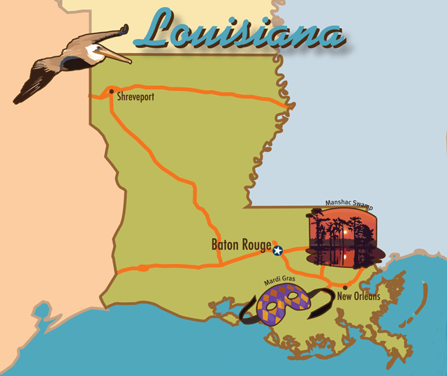 LA cabins map