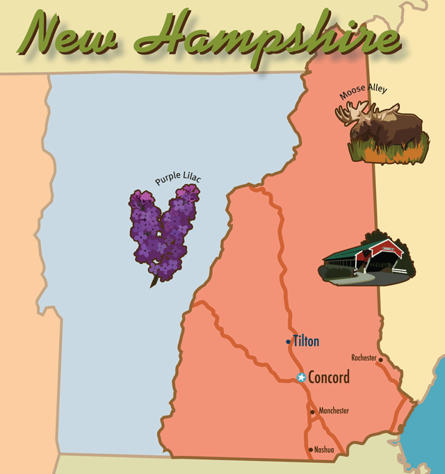 NH vacation rentals map