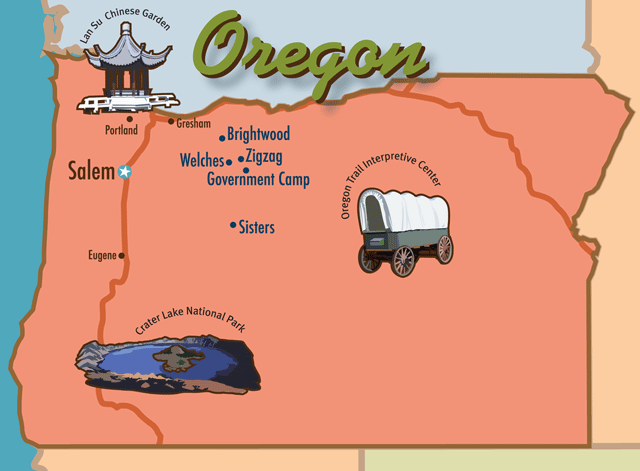 OR cabins map