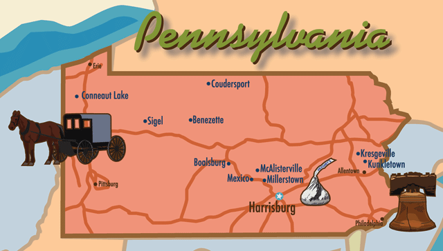 PA cabin map