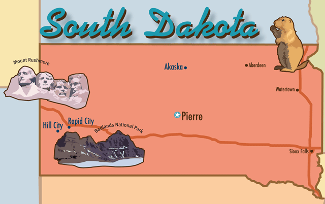 SD cabins map