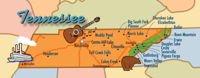 TN Cabin map